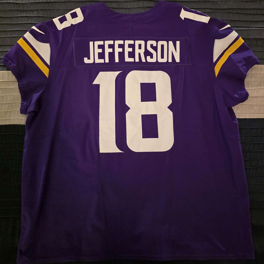 Justin Jefferson #18 Nike F.U.S.E. Elite Minnesota Vikings Jersey Size 56/XXL